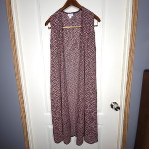 Womens Small LuLaRoe Joy Side Split Kimono Floral